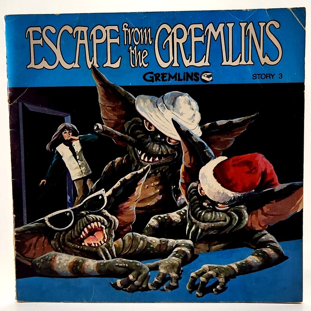 Vintage 1984 “Escape from the Gremlins” Read-Along Book & Record | Story 3